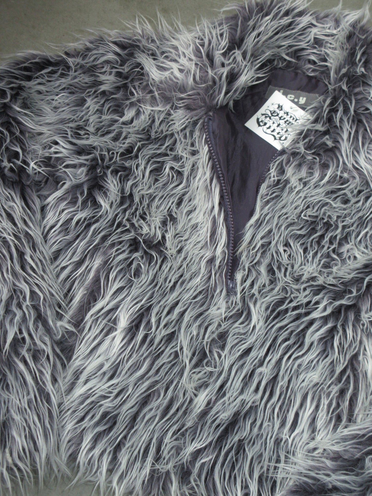 Vintage Design Fake Fur Jacket