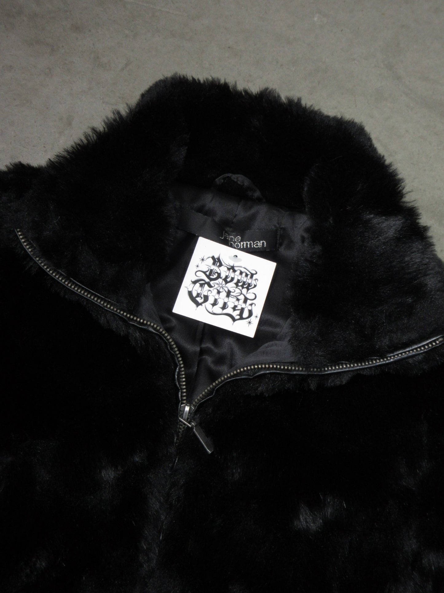 Vintage Design Fake Fur Jacket