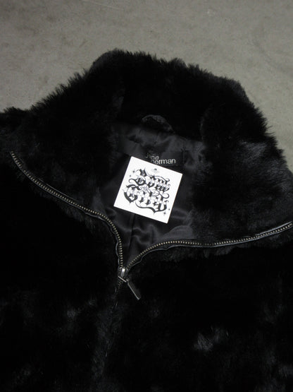 Vintage Design Fake Fur Jacket