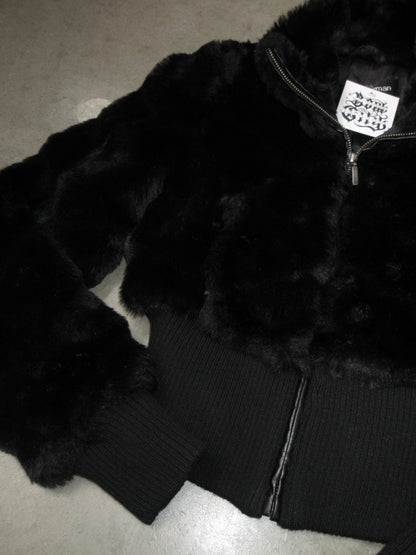 Vintage Design Fake Fur Jacket