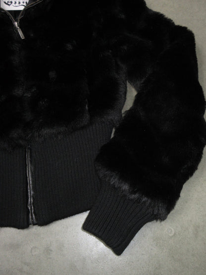 Vintage Design Fake Fur Jacket