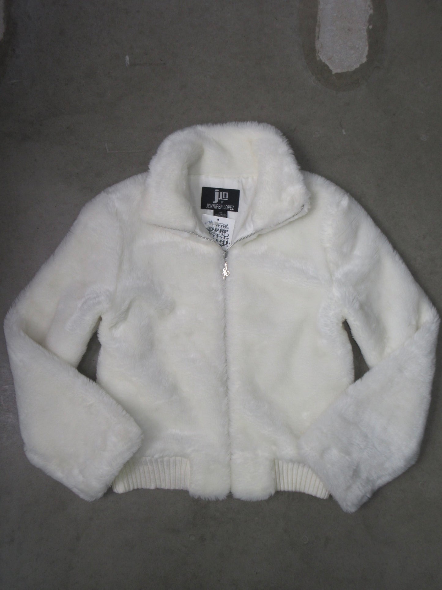 J.Lo Vintage Design Fake Fur Jacket