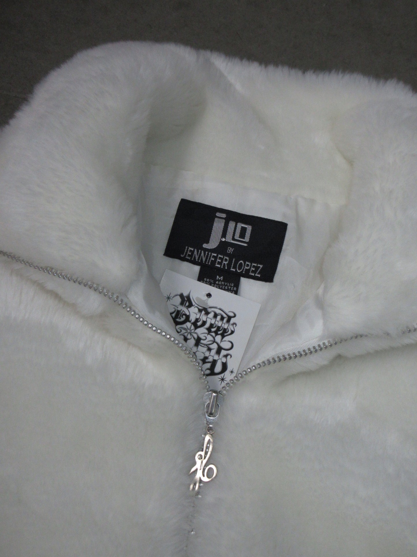 J.Lo Vintage Design Fake Fur Jacket