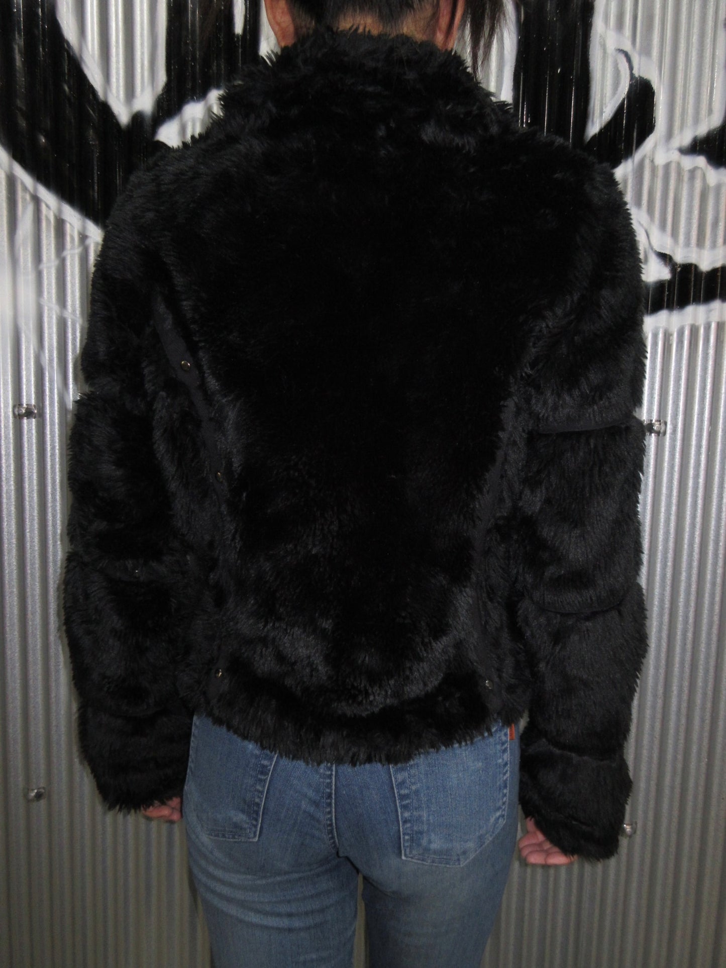 Vintage Design Fake Fur Jacket