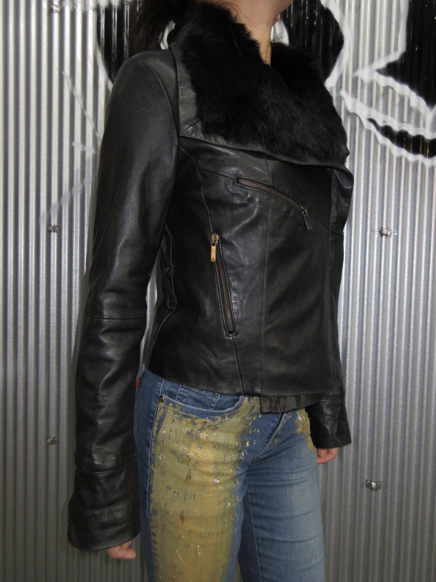Vintage Design Leather Jacket