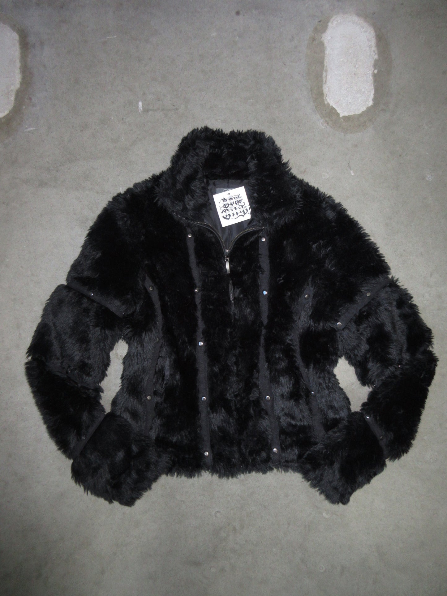 Vintage Design Fake Fur Jacket