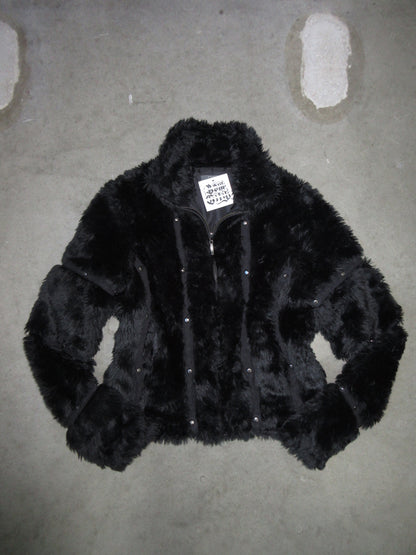 Vintage Design Fake Fur Jacket