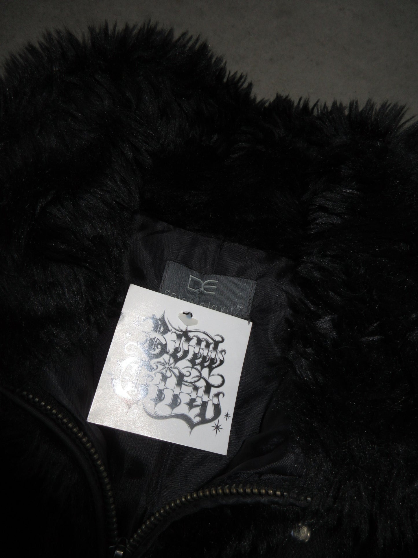 Vintage Design Fake Fur Jacket