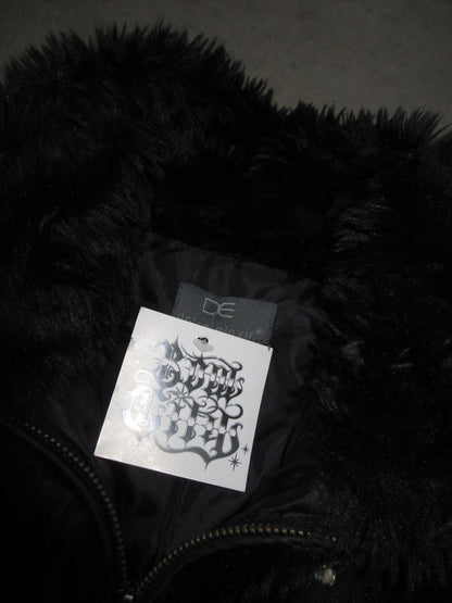 Vintage Design Fake Fur Jacket