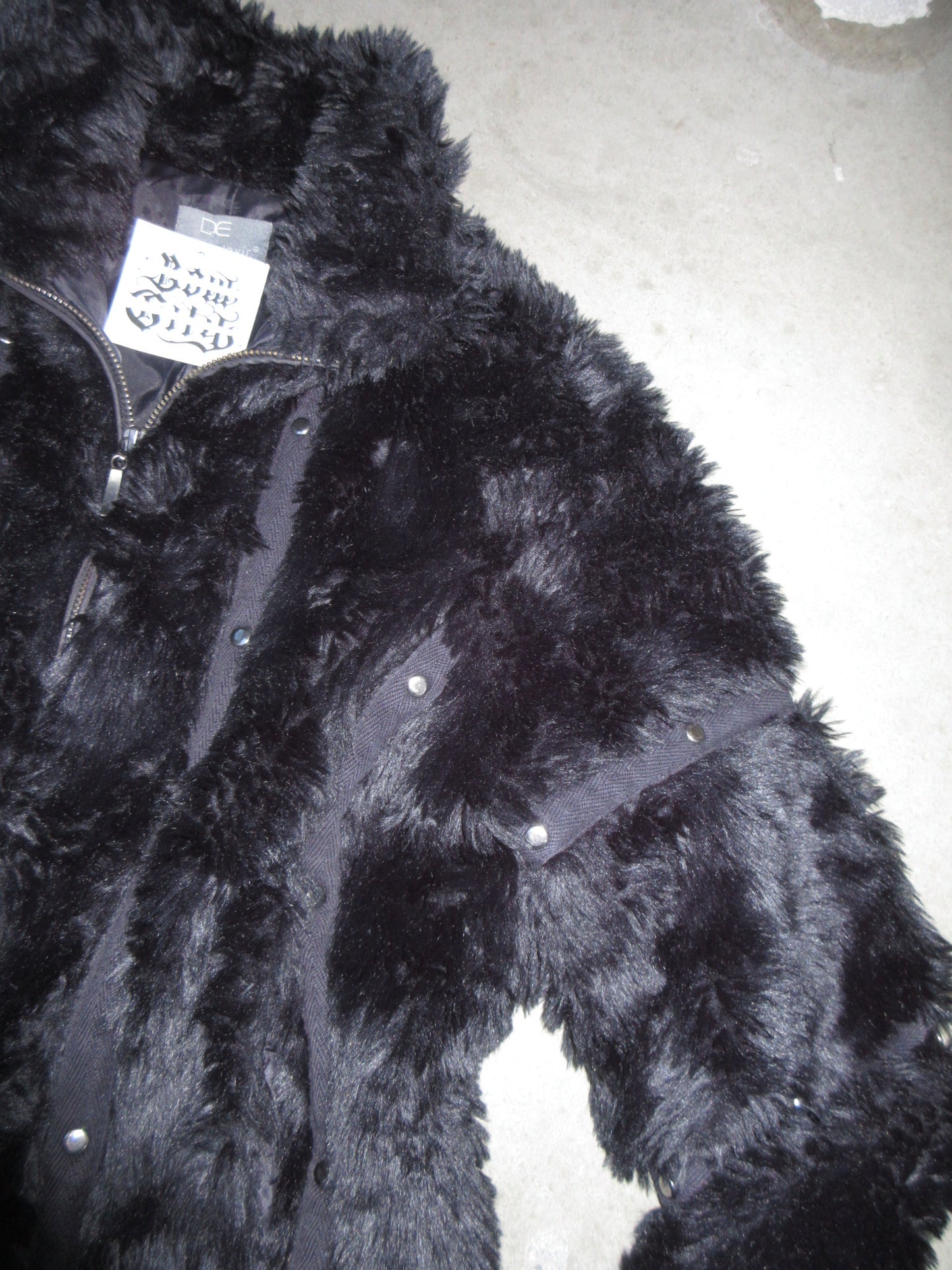 Vintage Design Fake Fur Jacket