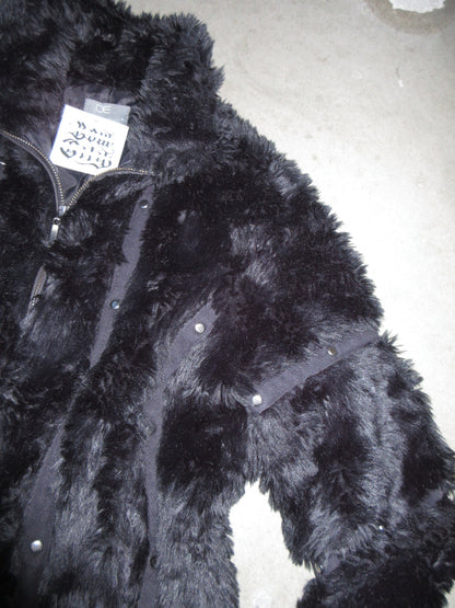 Vintage Design Fake Fur Jacket