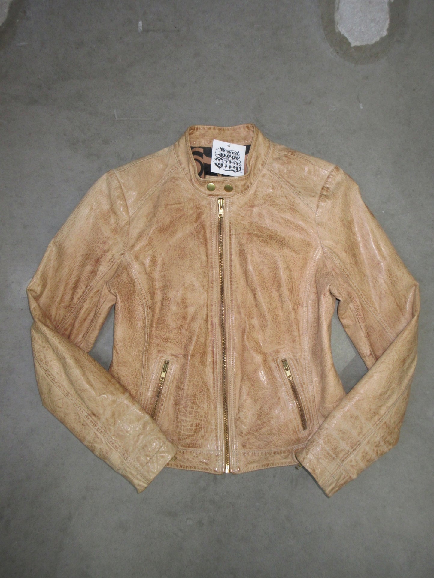 Vintage Design Leather Jacket