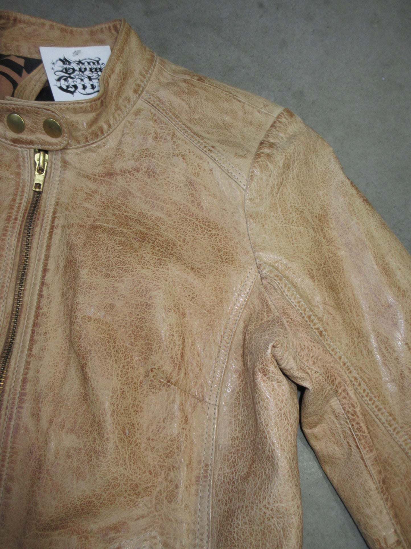 Vintage Design Leather Jacket